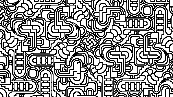 раскраска онлайн Абстрактный графический узор антистресс