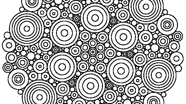 раскраска онлайн Мандала 19