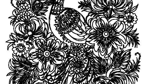 раскраска онлайн Жар-птица