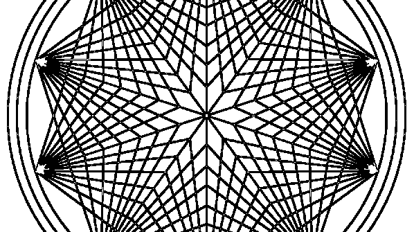 раскраска онлайн Мандала 23