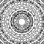 раскраска онлайн Мандала 26