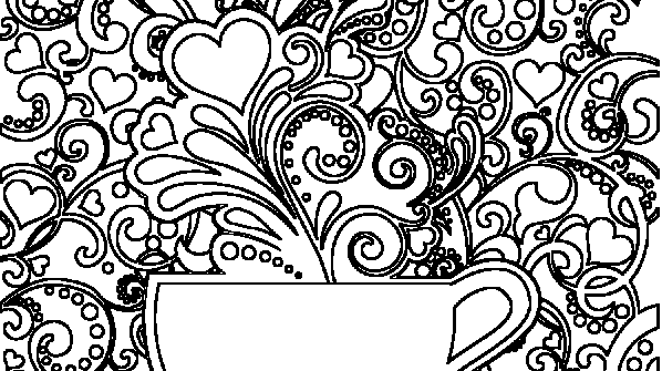 раскраска онлайн Утренний кофе