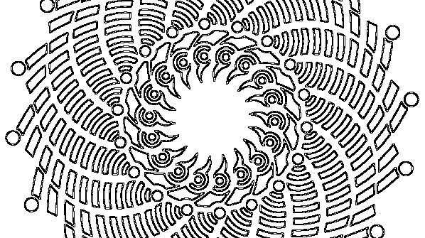 раскраска онлайн Мандала 27