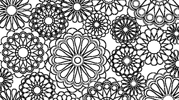раскраска онлайн Цветы