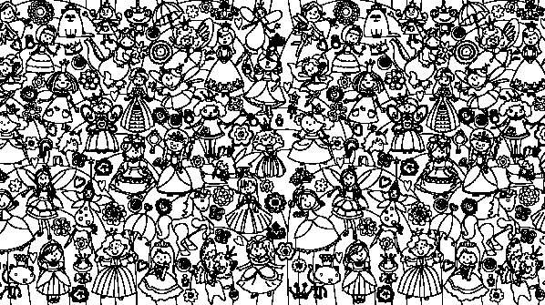 раскраска онлайн Раскраска для девочек Принцессы