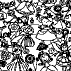 раскраска онлайн Раскраска для девочек Принцессы