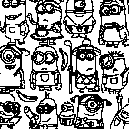 раскраска онлайн Миньоны