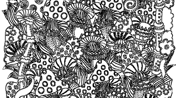 раскраска онлайн Грибная поляна