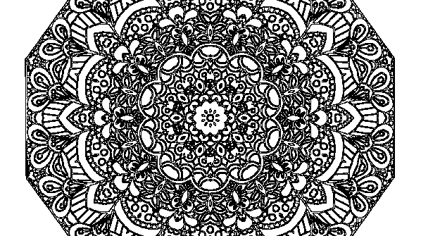 раскраска онлайн Мандала 28