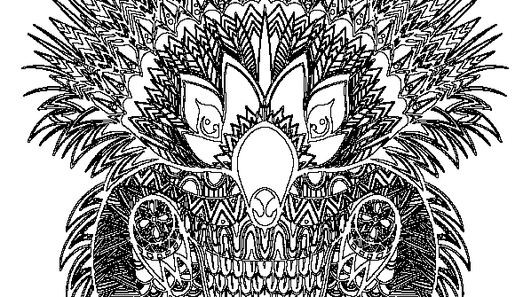 раскраска онлайн Веселый ёжик