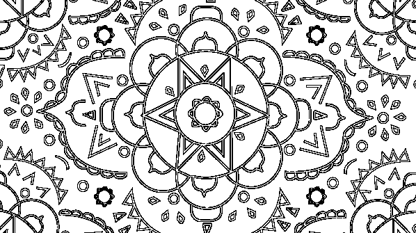 раскраска онлайн Ковер