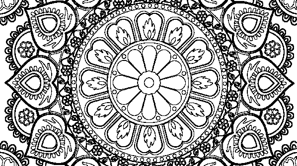 раскраска онлайн Орнамент