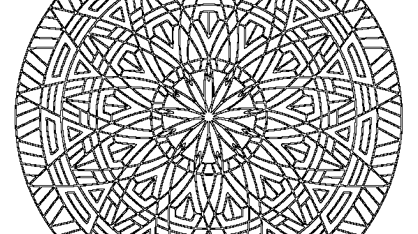 раскраска онлайн Мандала 30