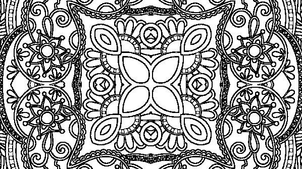 раскраска онлайн Орнамент антистресс