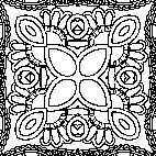 раскраска онлайн Орнамент антистресс