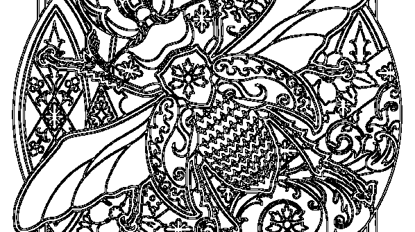 раскраска онлайн Янтарная комната