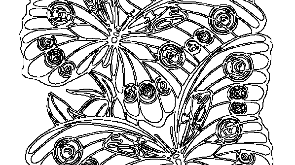 раскраска онлайн Бабочки