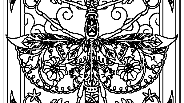 раскраска онлайн Растительный орнамент