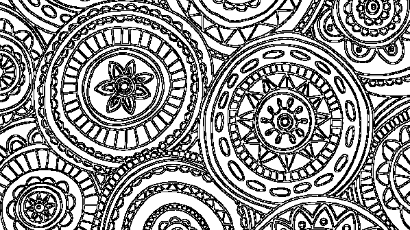раскраска онлайн Узор из мандал